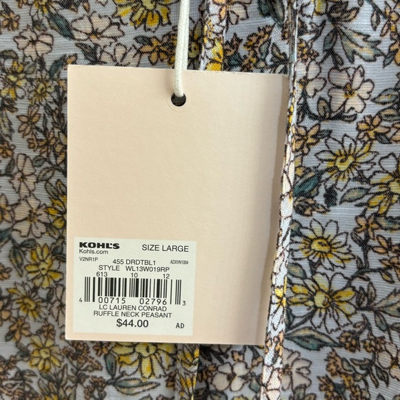 Lauren Conrad Ruffle Neck Peasant Blouse - Picture 5 of 5